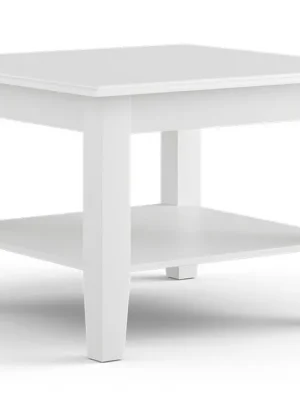 Značkový Malý konferenční stolek z masivu borovice Belluno Elegante 2 - bílá